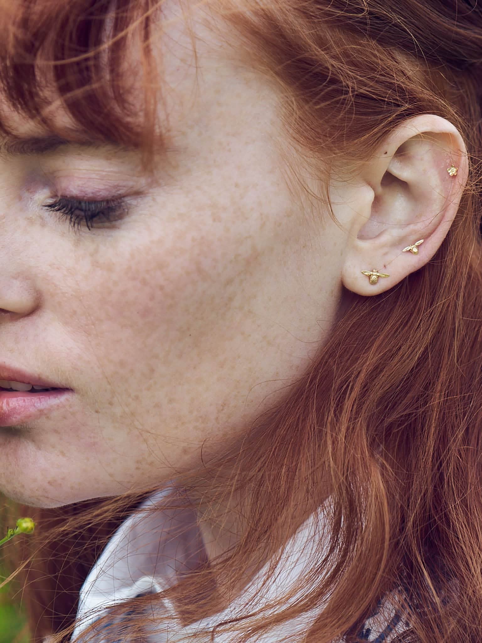 Itsy Bitsy Bee Single Stud Earring - image 2