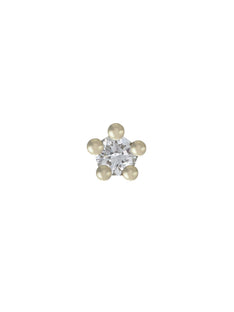 Single Diamond Stud Earring
