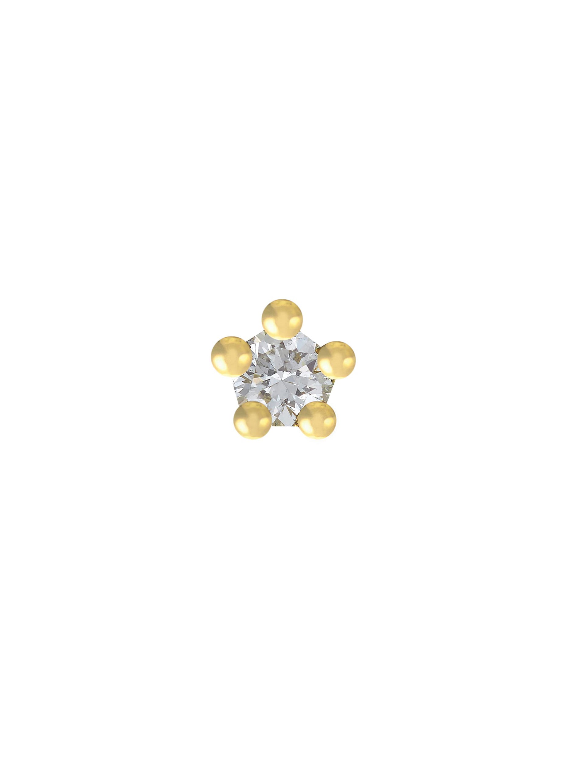 Single Diamond Stud Earring - image 1 | 18ct yellow gold