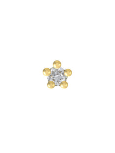 Single Diamond Stud Earring