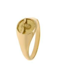 Signet Ring with Itsy Bitsy Bee