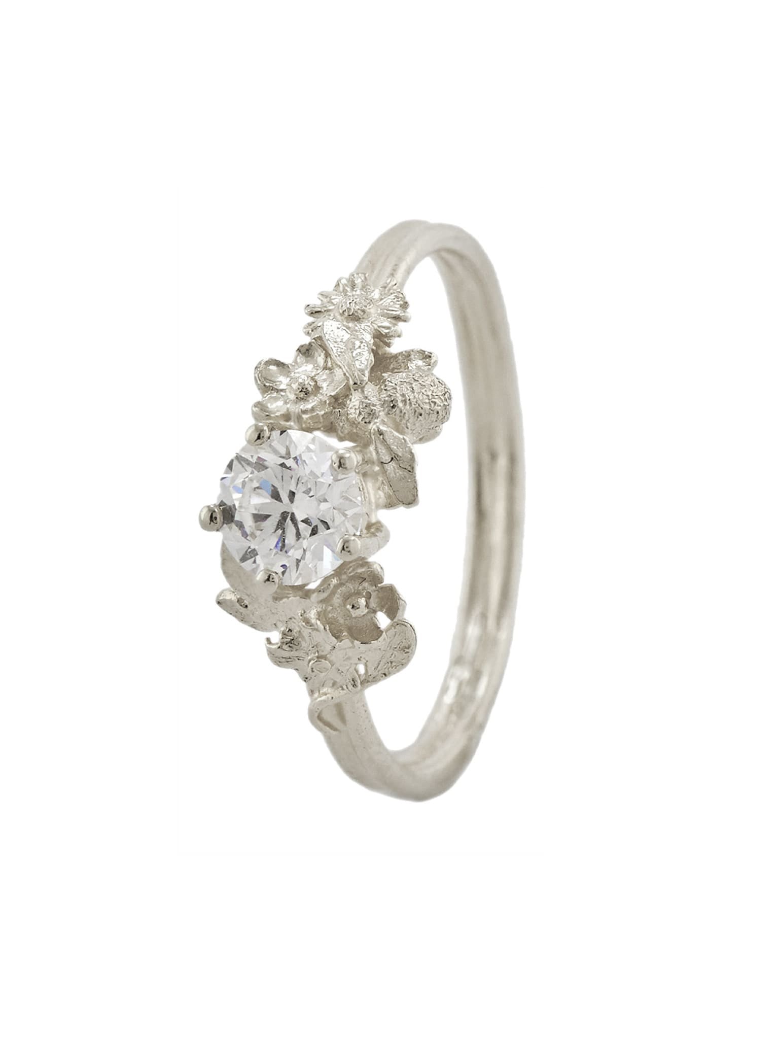 Beekeeper Half Carat Diamond Solitaire Ring - image 7 | platinum