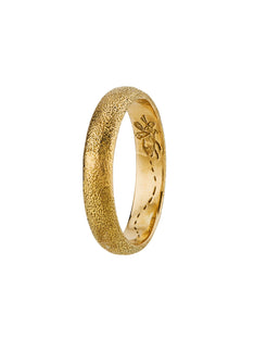 4mm Bee Texture Band with Hidden Engraving