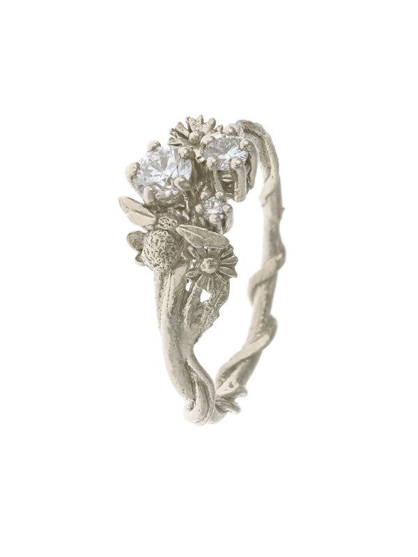Beekeeper Three Diamond Trilogy Ring