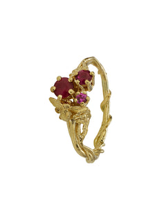 Ruby Beekeeper Trilogy Ring