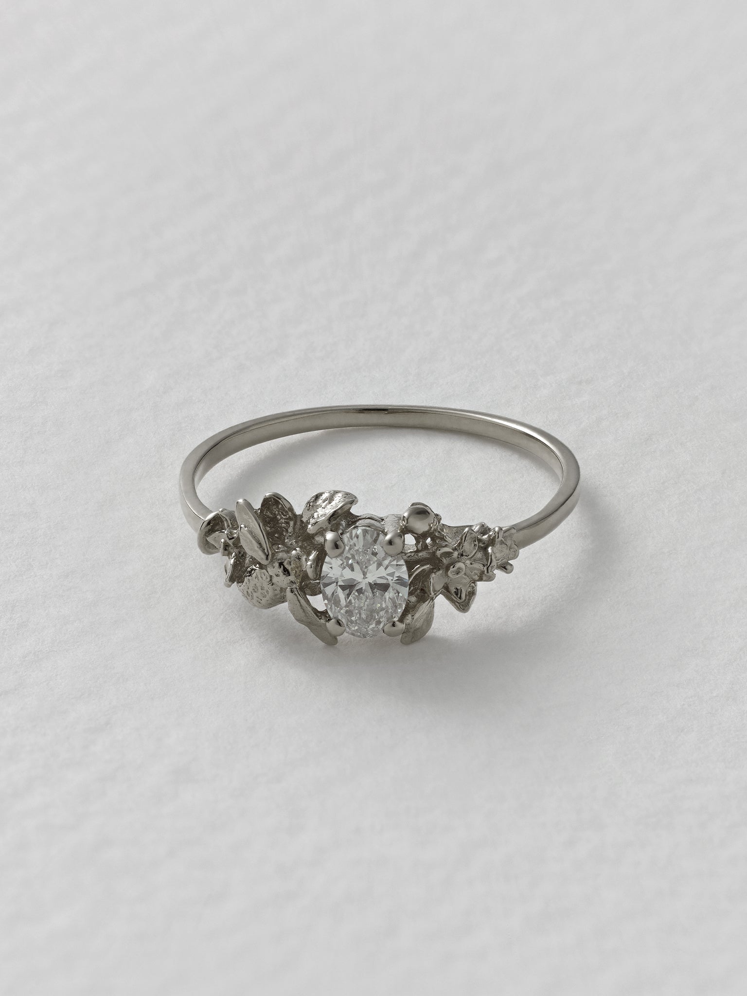 Beekeeper Ring with 0.25ct Oval Diamond - image 6 | 18ct white gold
