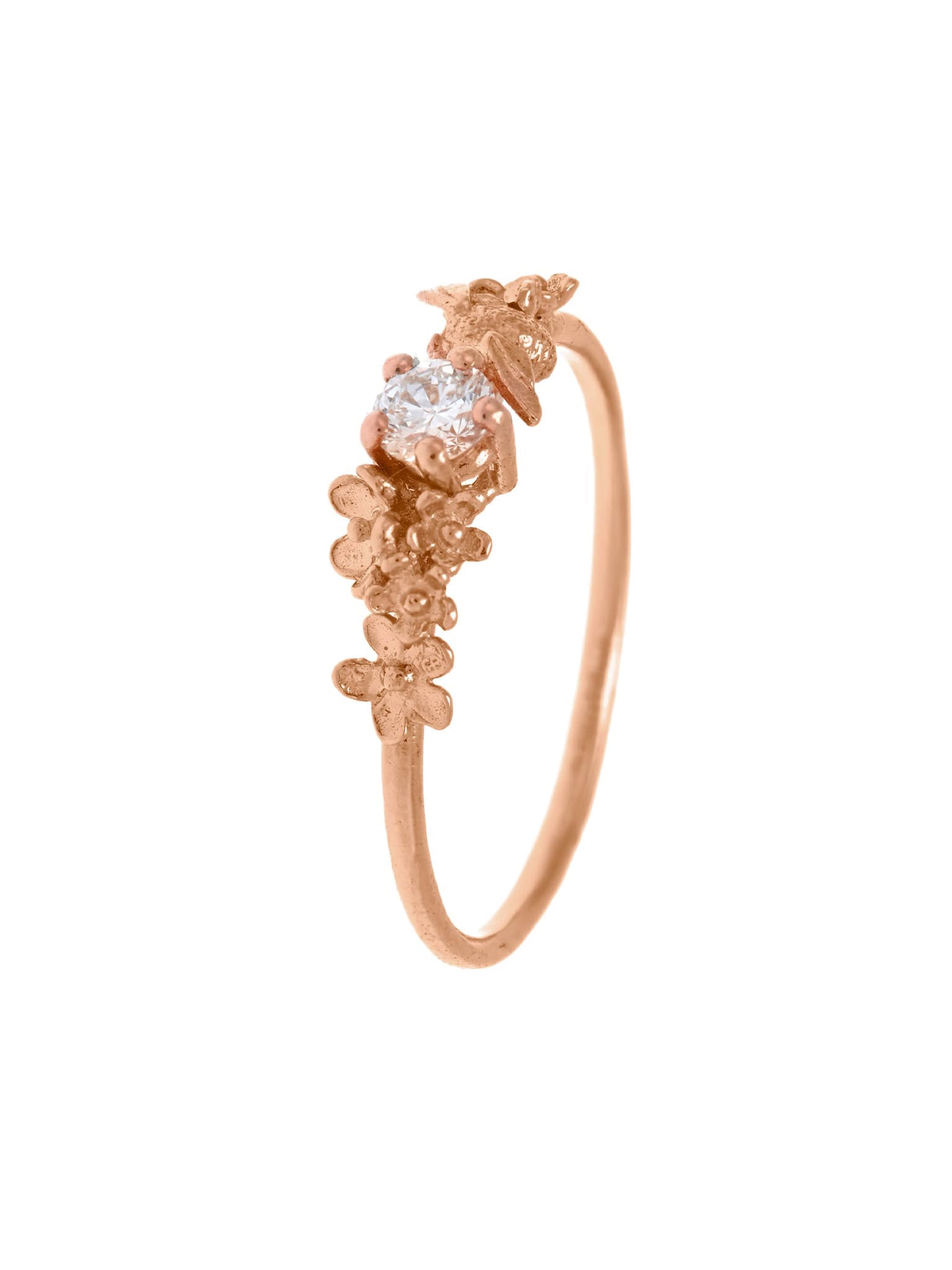 Beekeeper Garden Ring with 0.11ct Diamond - image 6 | 18ct rose gold