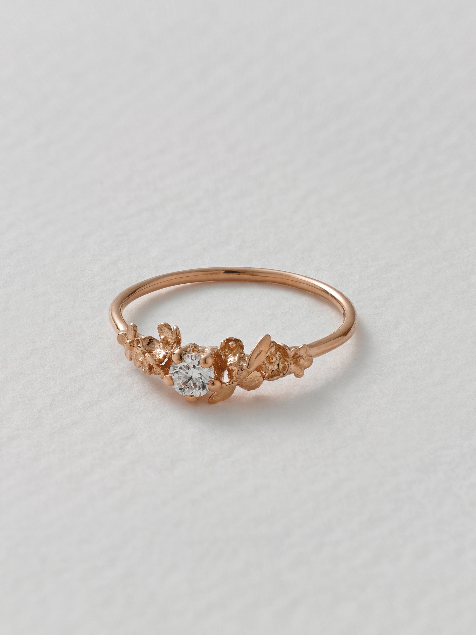 Beekeeper Garden Ring with 0.11ct Diamond - image 7 | 18ct rose gold