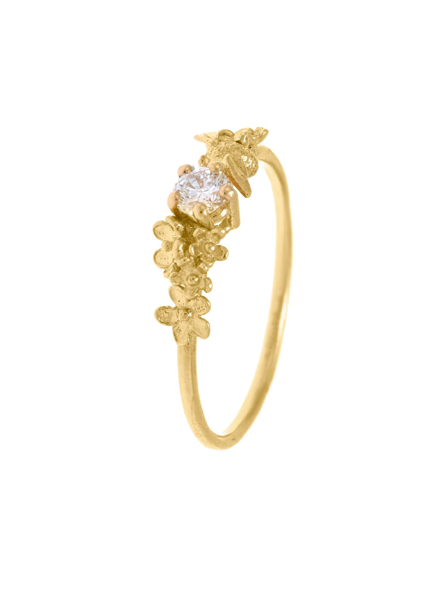 Beekeeper Garden Ring with 0.11ct Diamond - image 1 | 18ct yellow gold