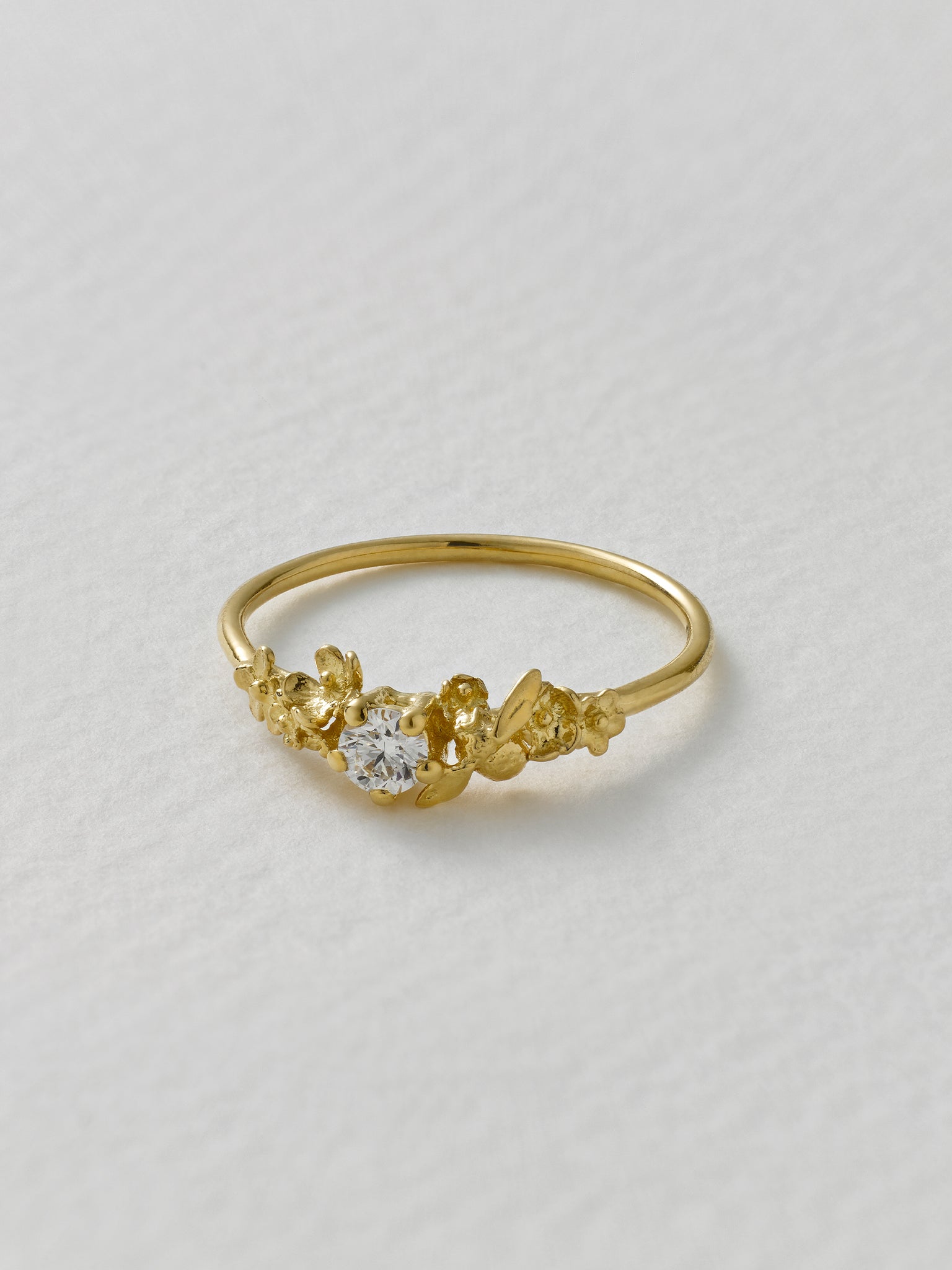 Beekeeper Garden Ring with 0.11ct Diamond - image 3 | 18ct yellow gold