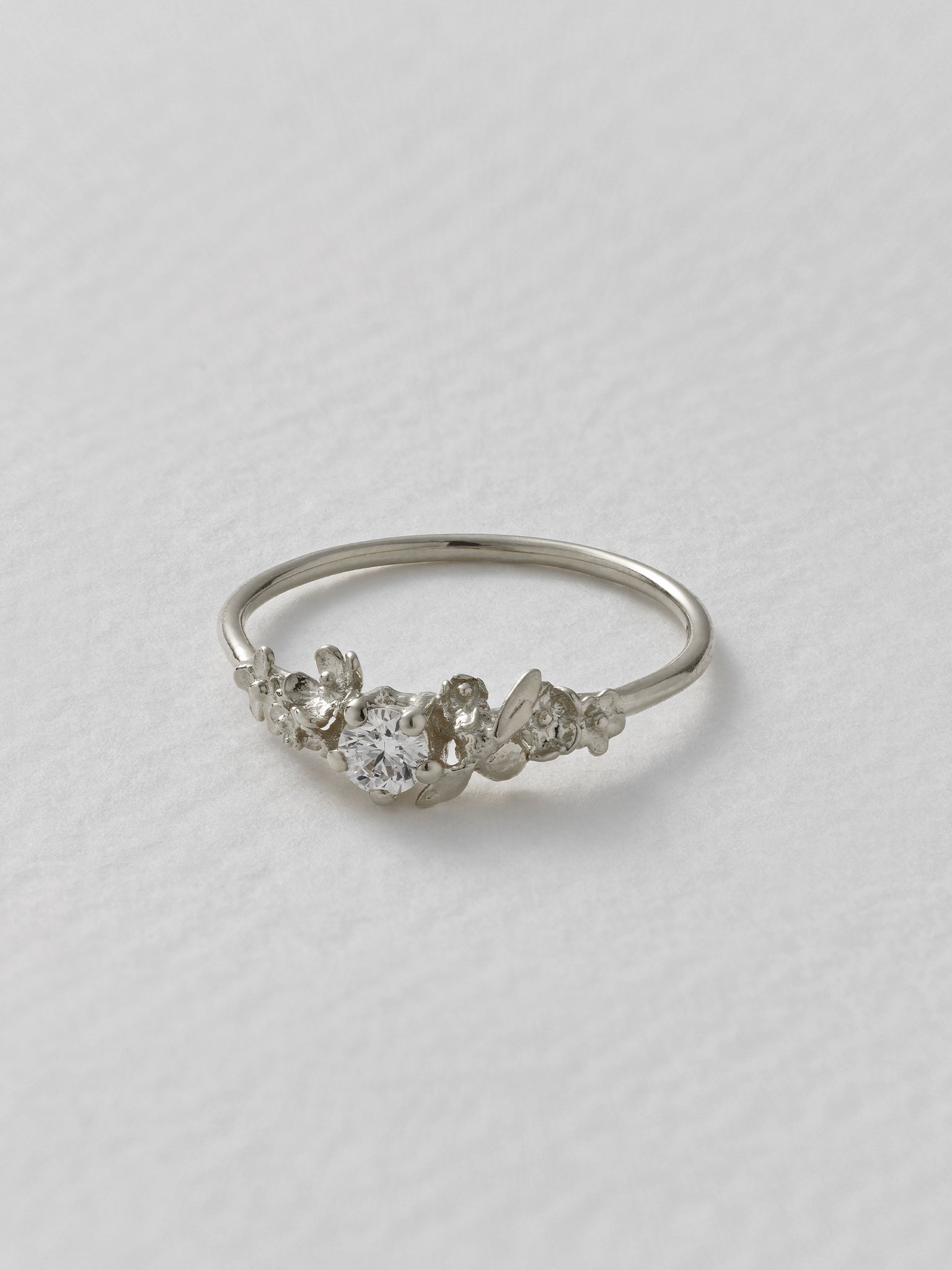 Beekeeper Garden Ring with 0.11ct Diamond - image 9 | platinum