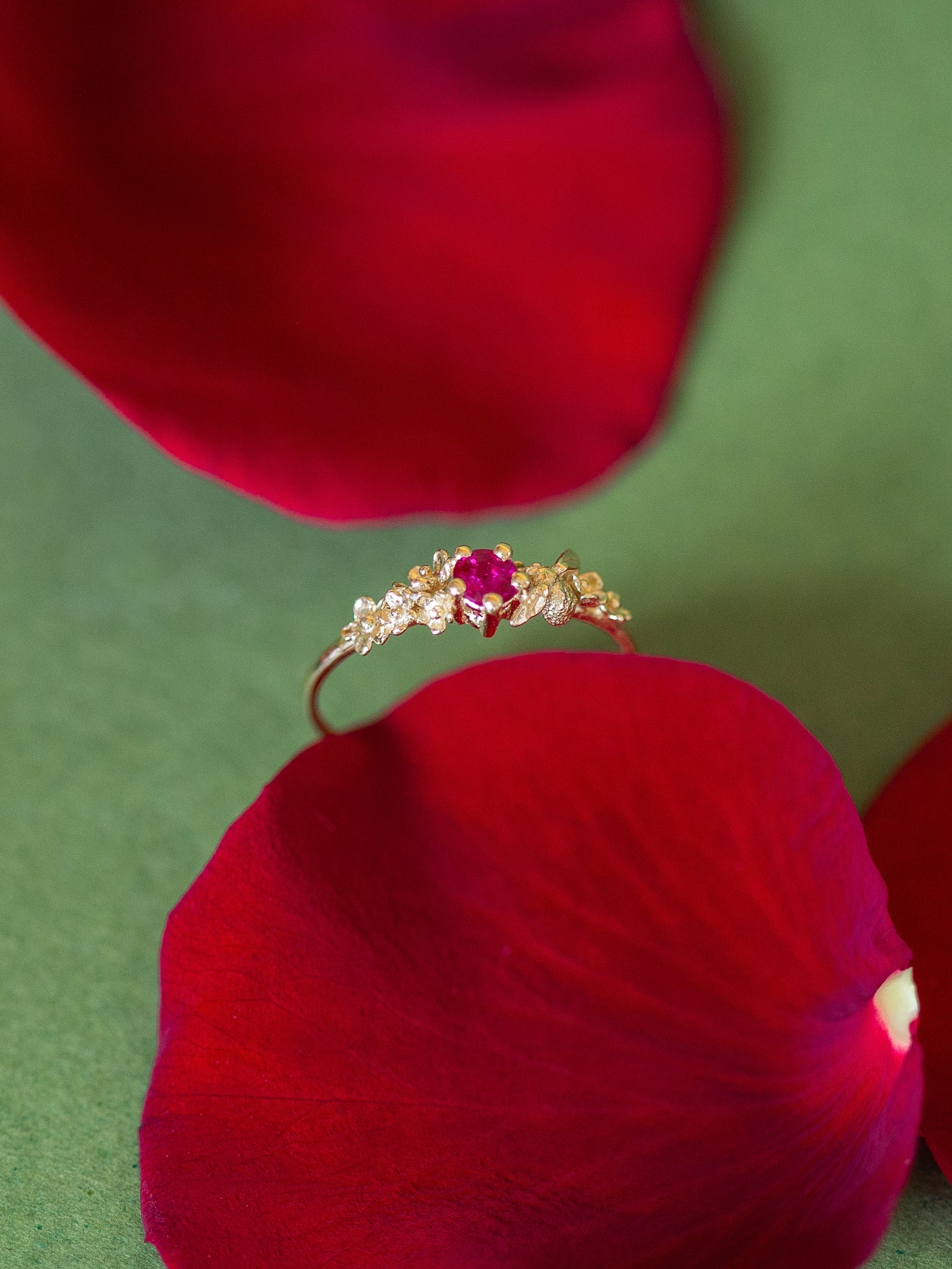 Ruby Beekeeper Garden Ring - image 2
