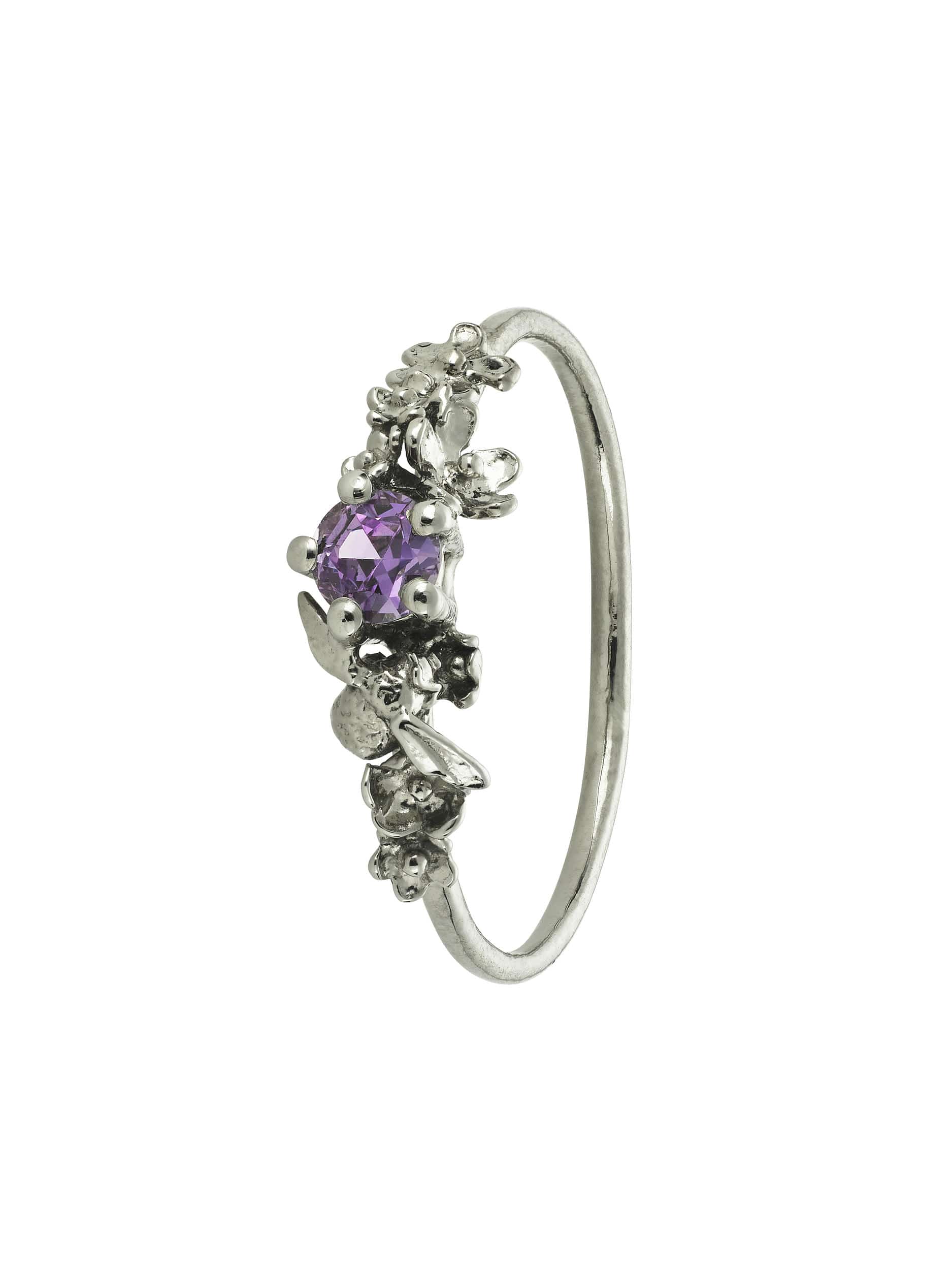 Beekeeper Garden Ring with Pale Purple Sapphire - image 1 | 18ct white gold