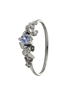 Beekeeper Garden Ring with Blue Cornflower Sapphire