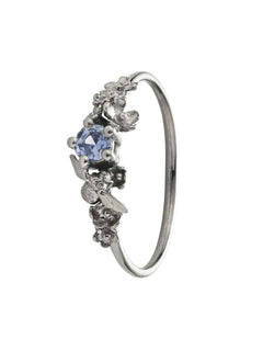 Beekeeper Garden Ring with Blue Cornflower Sapphire