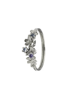 Beekeeper Blue & Purple Sapphire Twist Ring