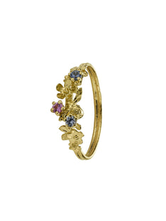 Beekeeper Blue & Pink Sapphire Twist Ring