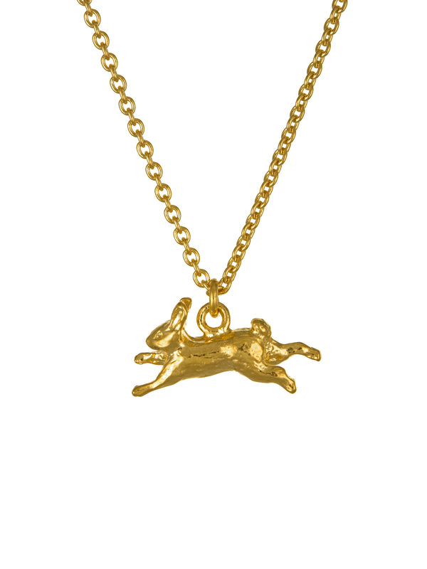 Leaping Rabbit Necklace