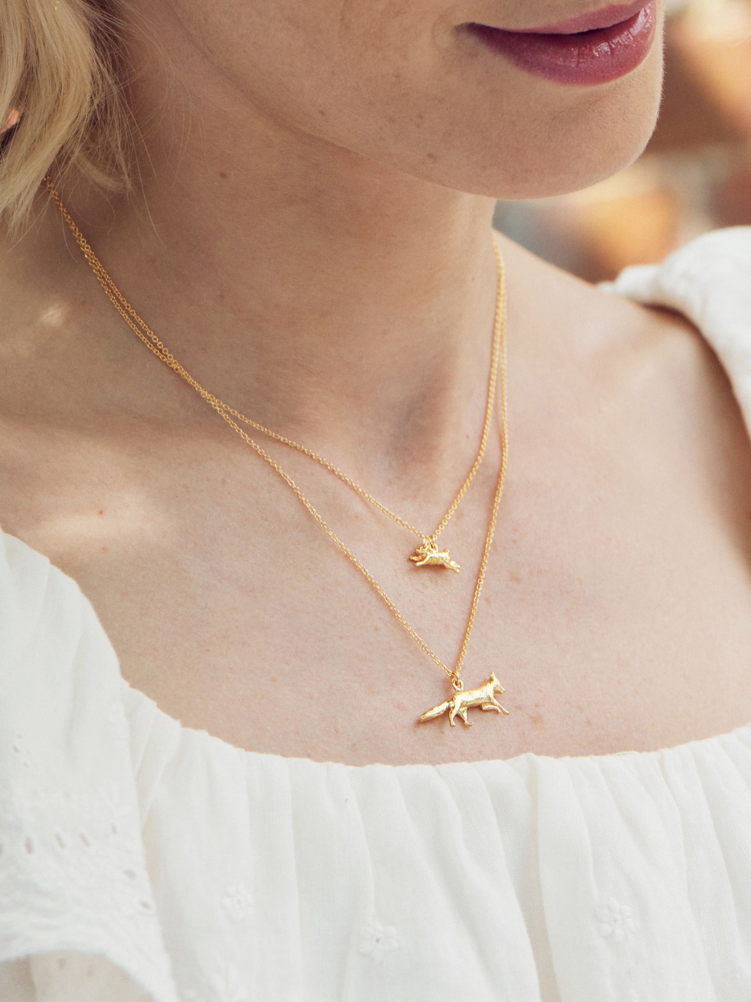 Leaping Rabbit Necklace - image 2