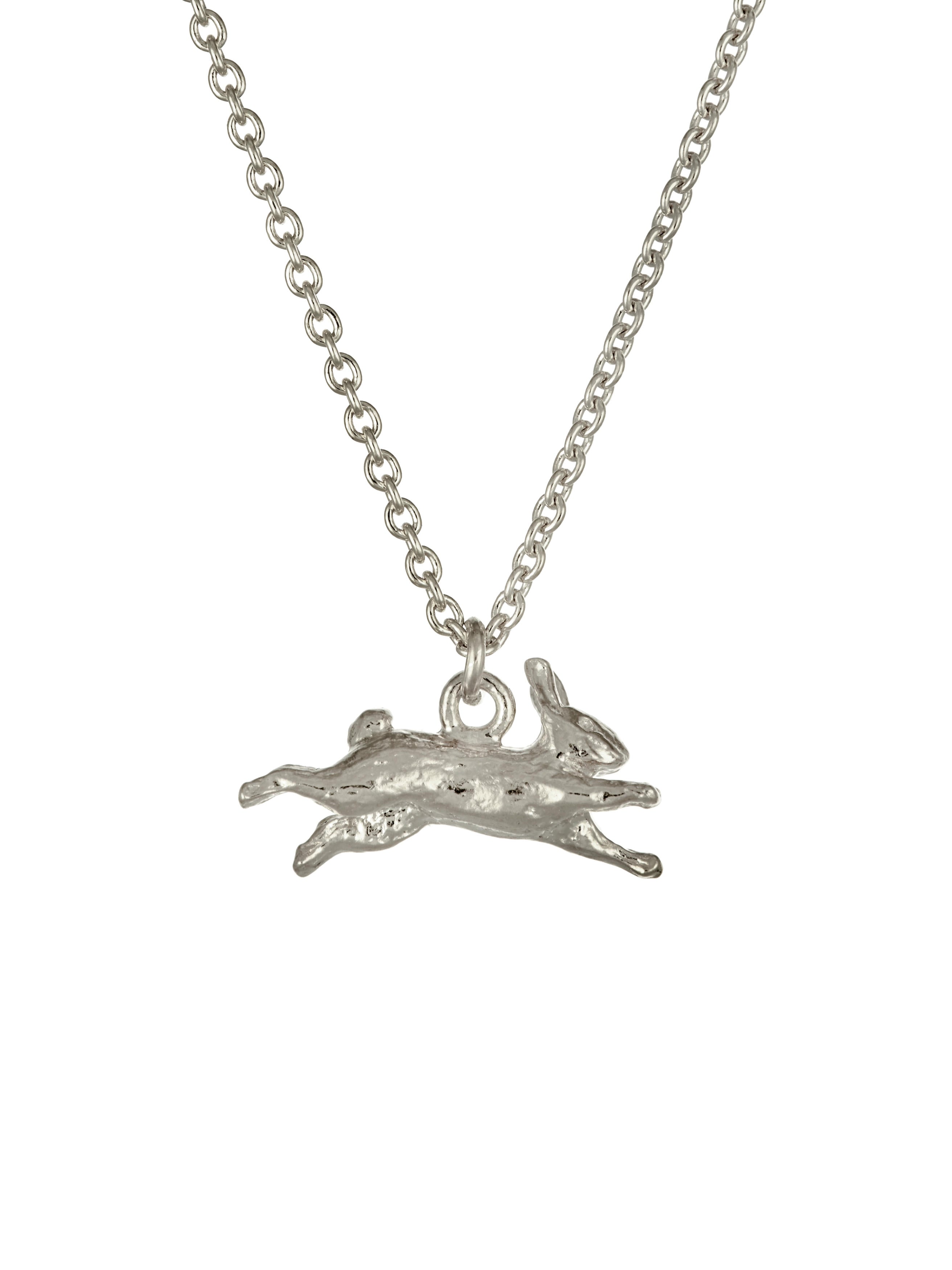 Leaping Rabbit Necklace - image 7 | silver