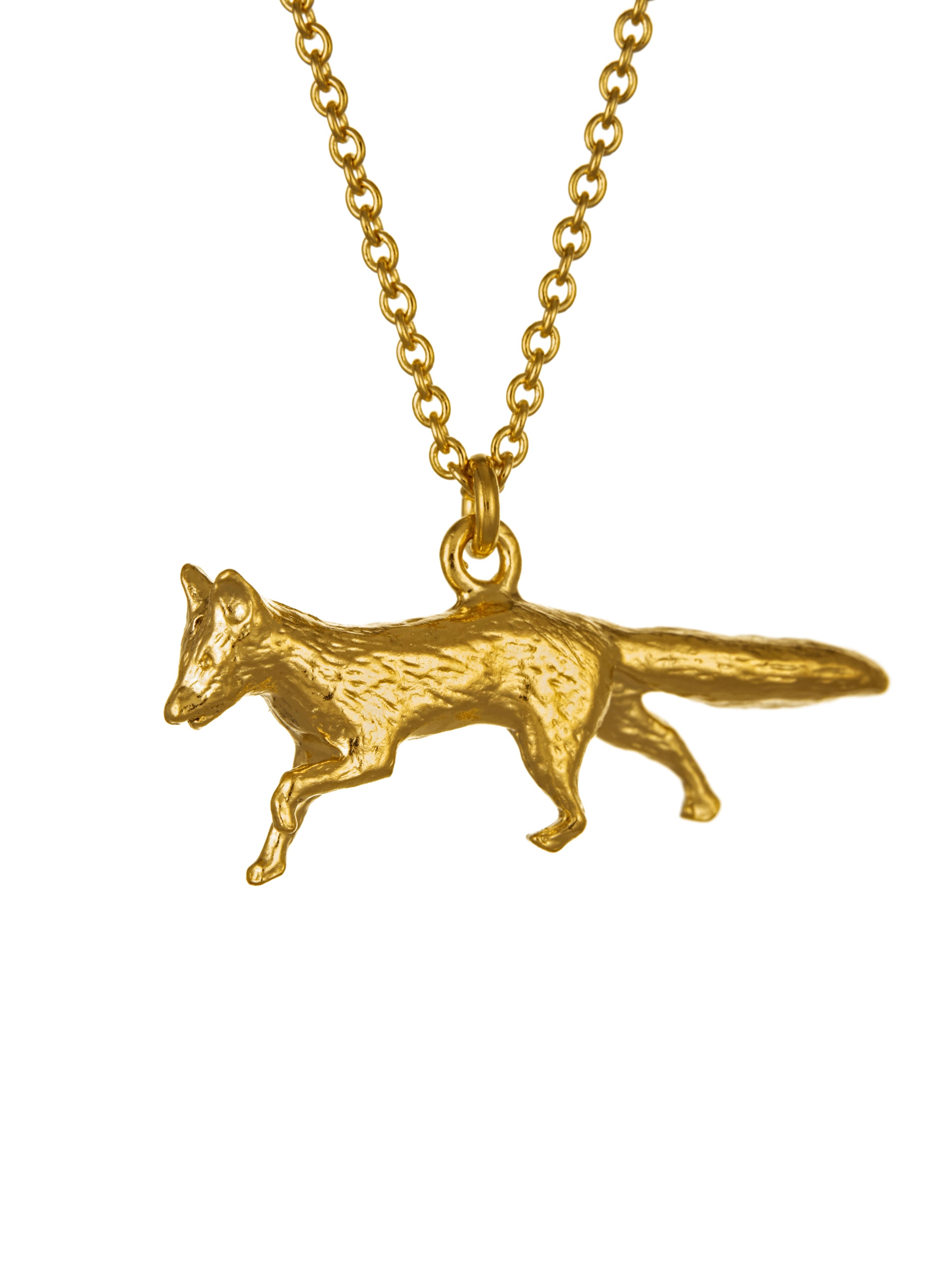 Prowling Fox Necklace - image 1 | gold plate
