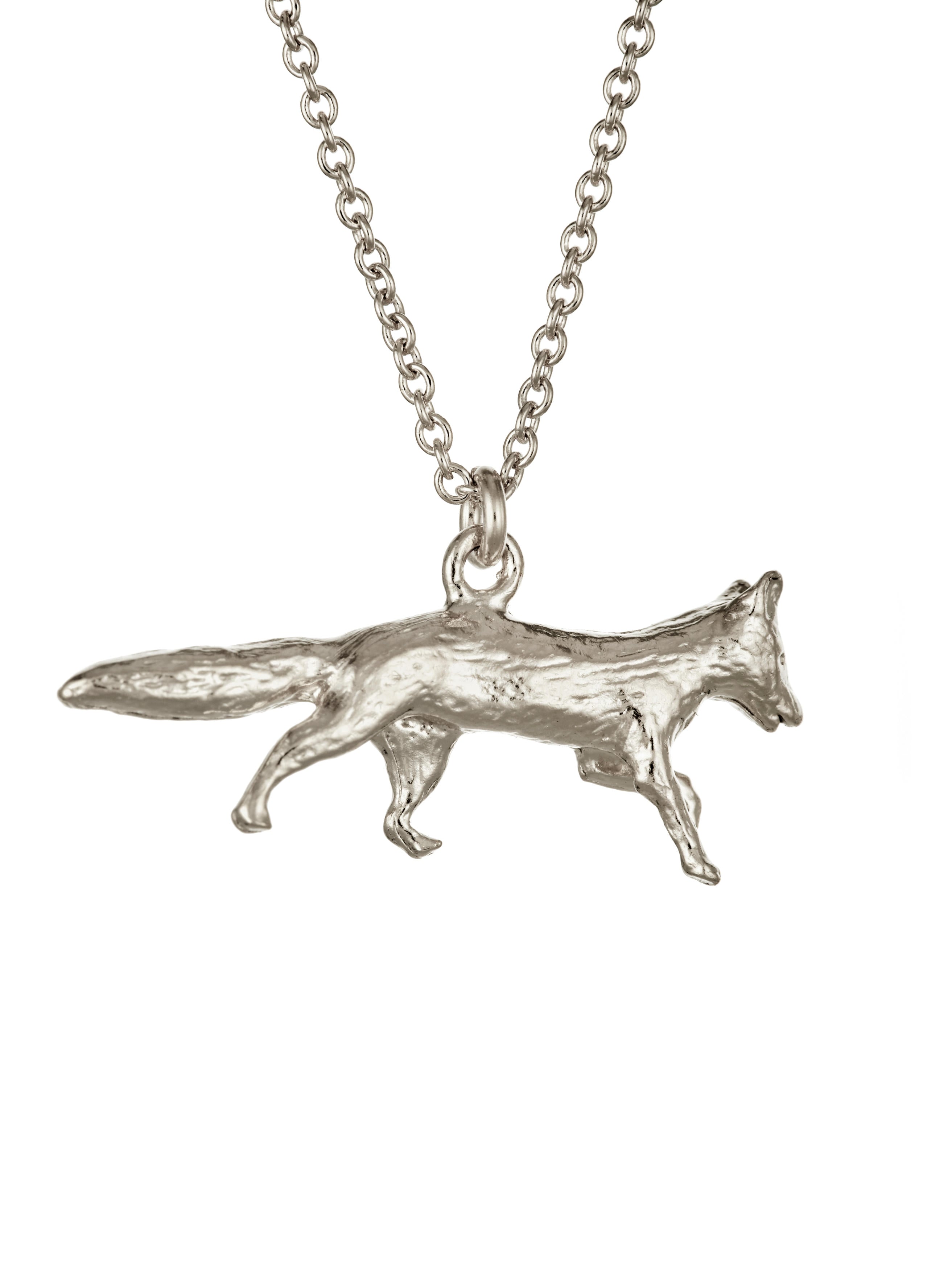 Prowling Fox Necklace - image 7 | silver