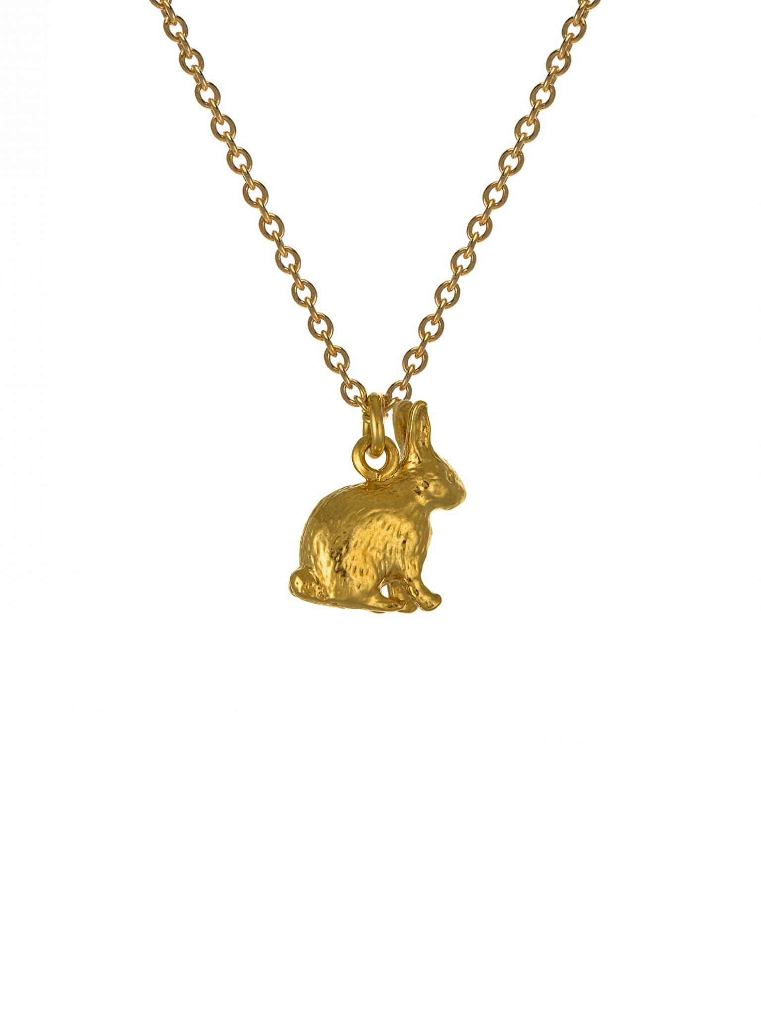 Sitting Bunny Necklace - image 5 | gold plate