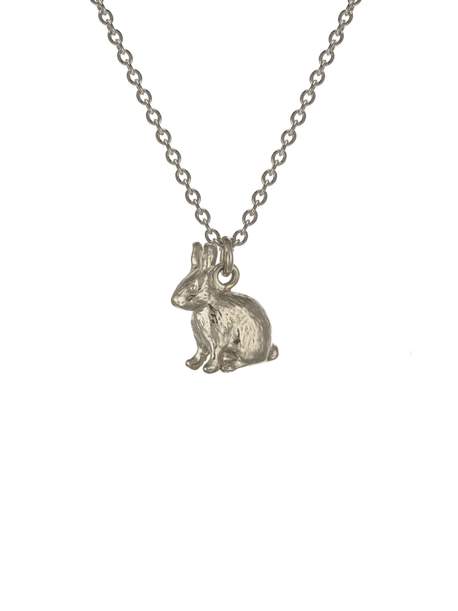Sitting Bunny Necklace - image 6 | silver