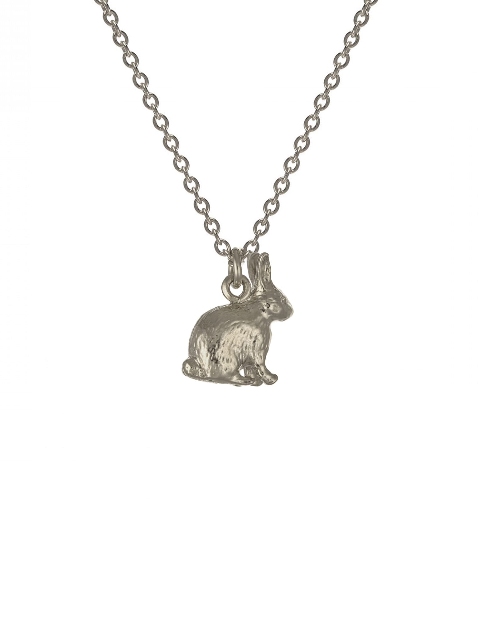 Sitting Bunny Necklace - image 8 | silver