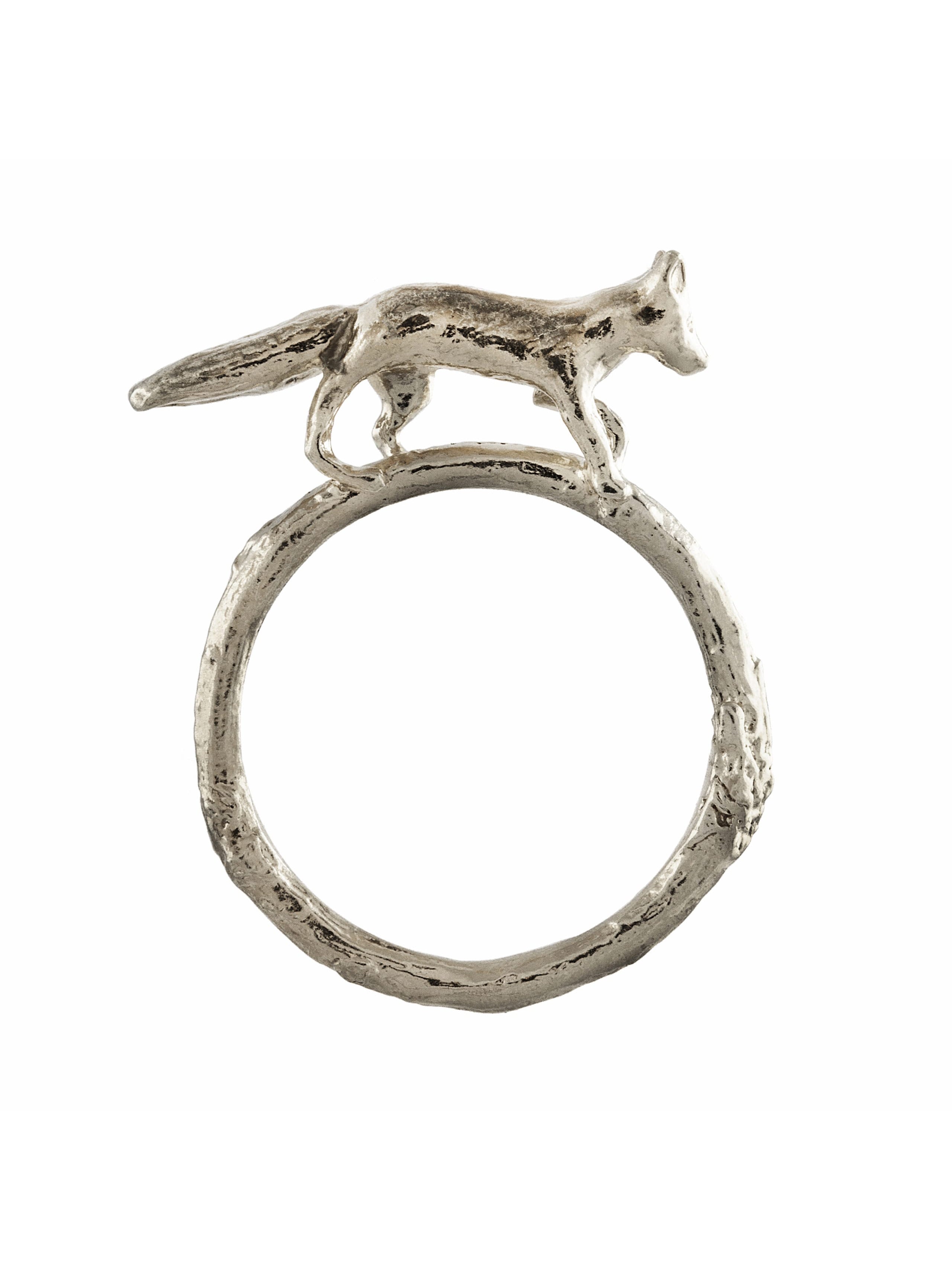 Prowling Fox Ring - image 3 | silver