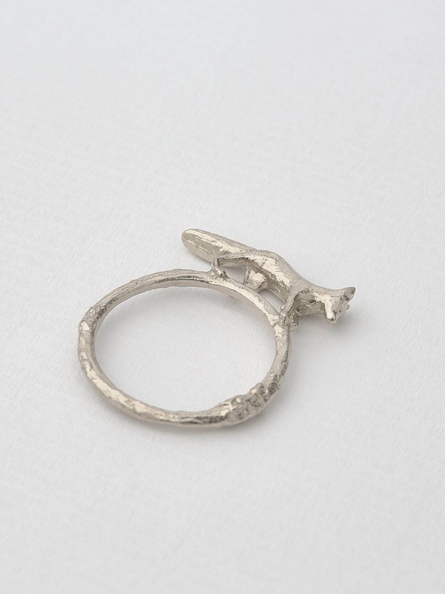 Prowling Fox Ring - image 4 | silver