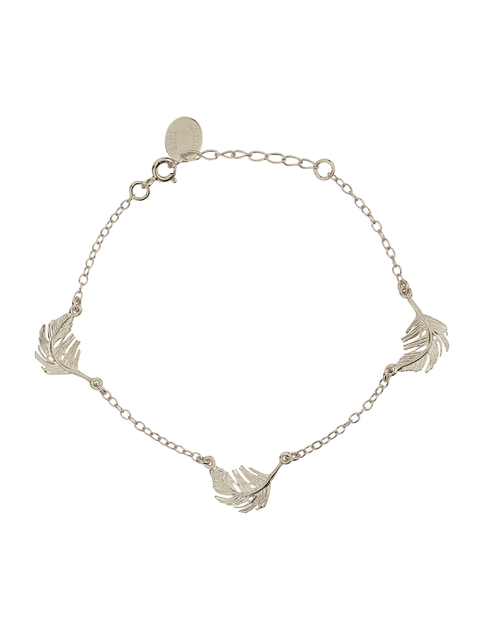 Three Feather Bracelet - image 4 | silver