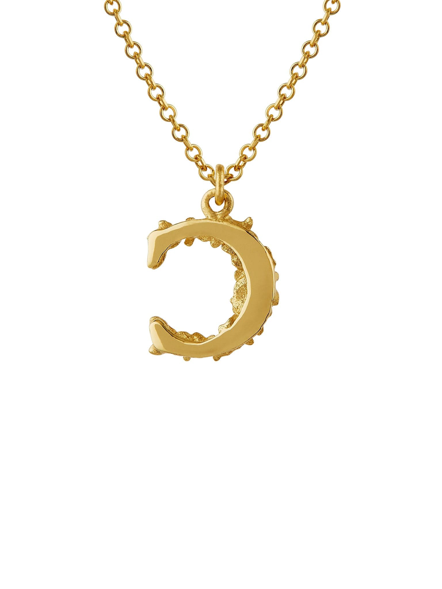 Teeny Tiny Floral Letter C Necklace - image 4 | 18ct yellow gold