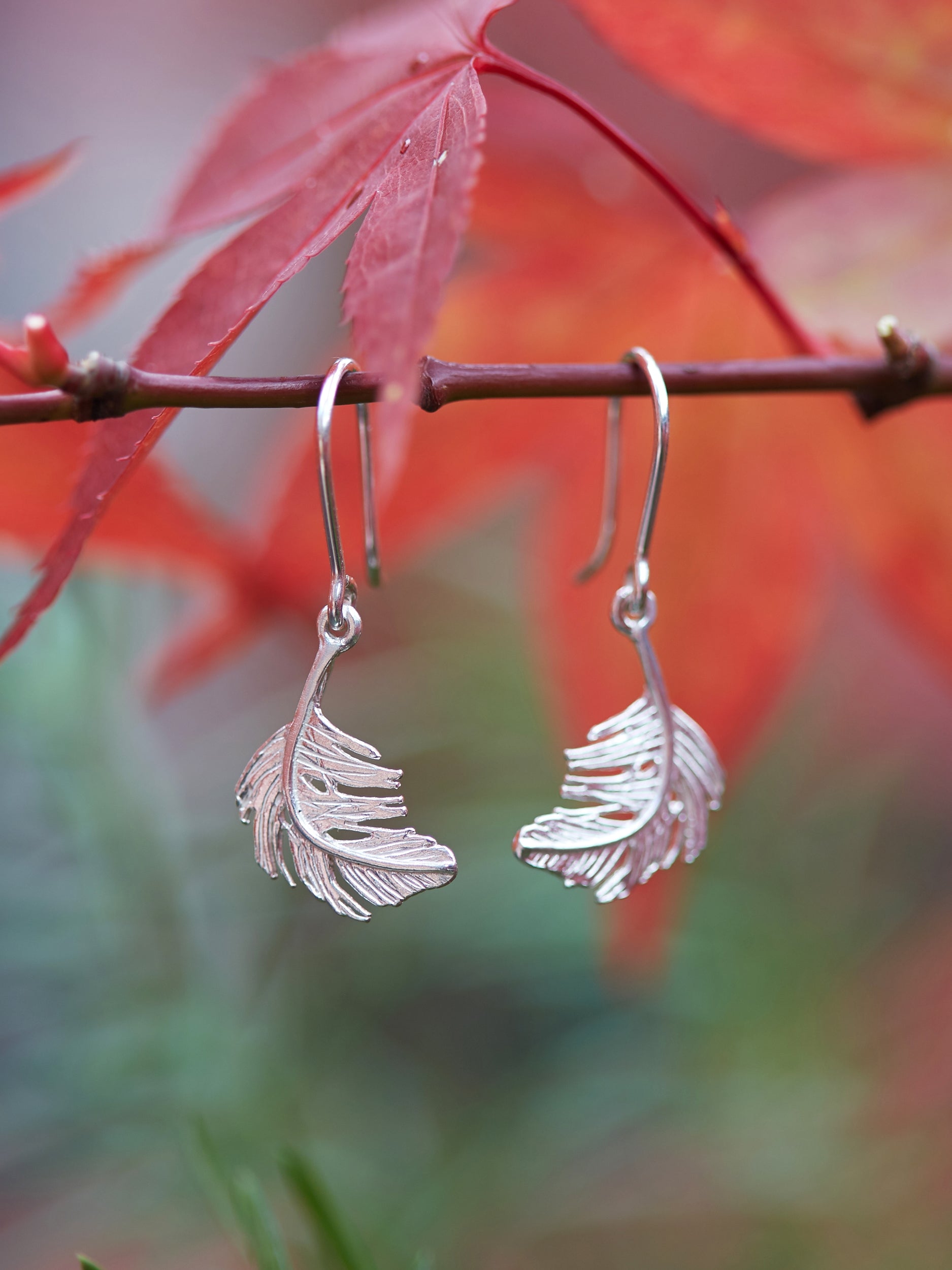 Little Feather Hook Earrings - image 7