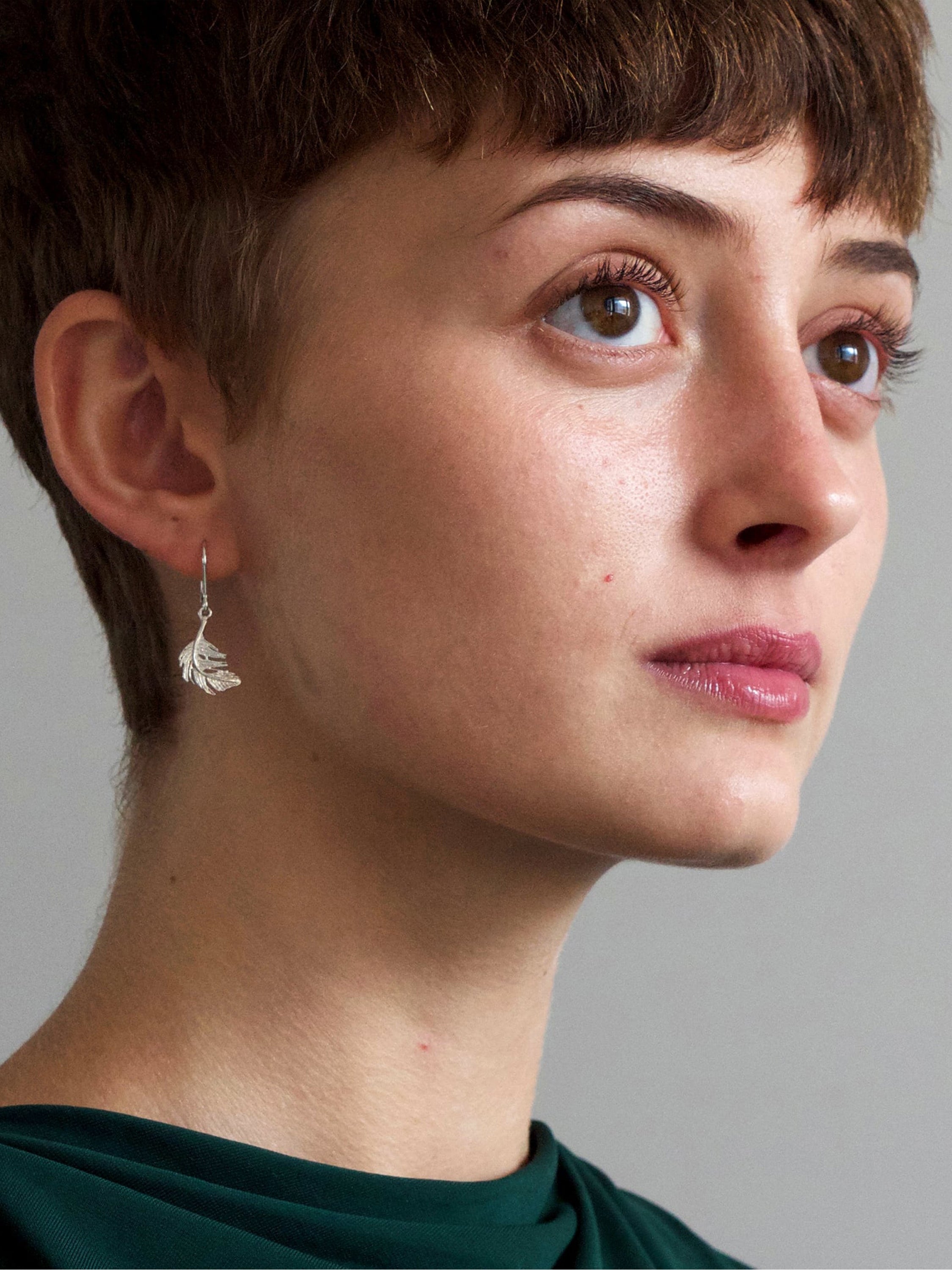 Little Feather Hook Earrings - image 6