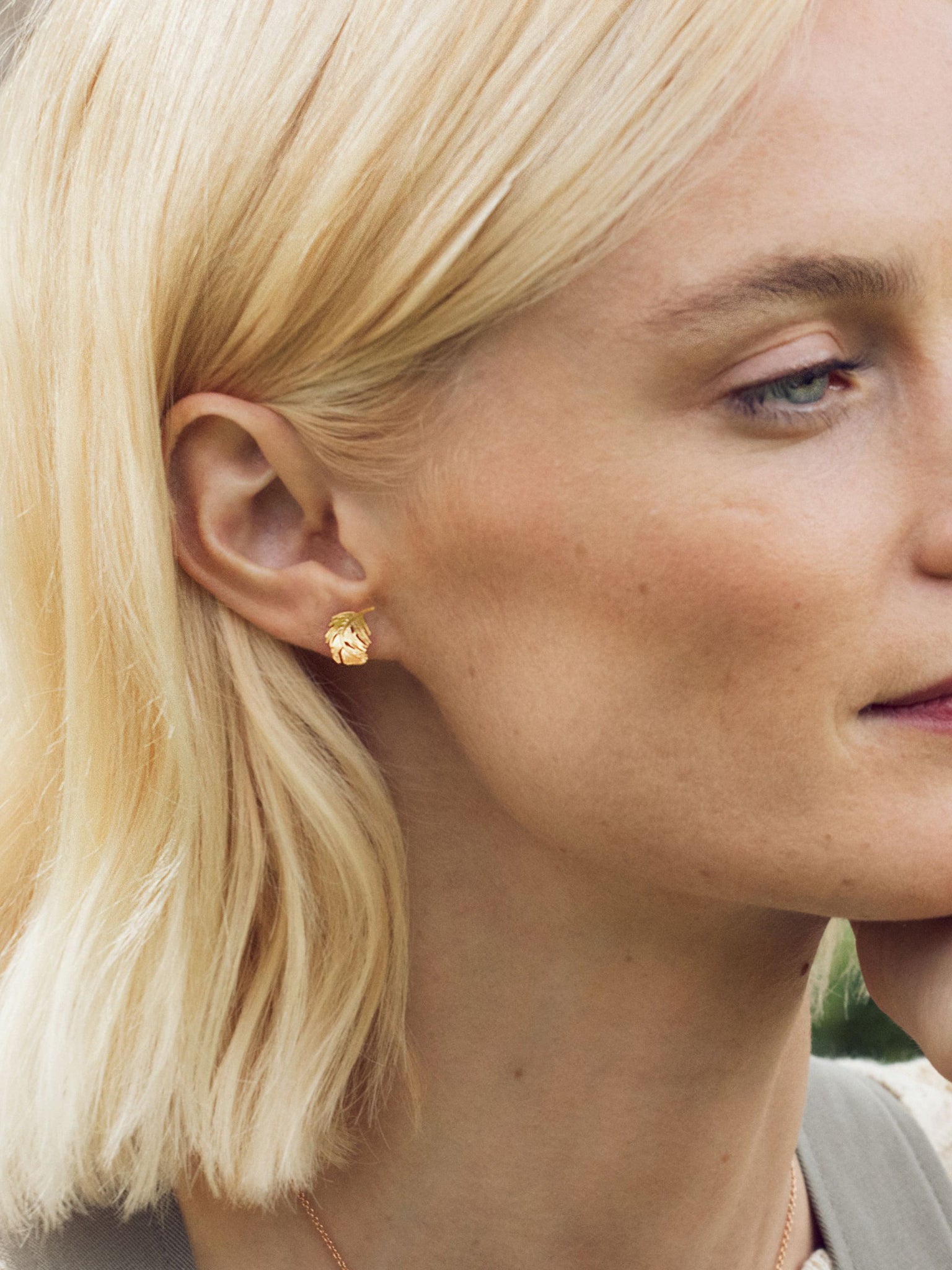 Feather Stud Earrings - image 2