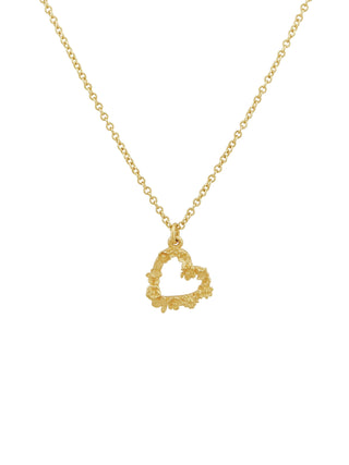 Tiny Floral Heart "Charity" Necklace