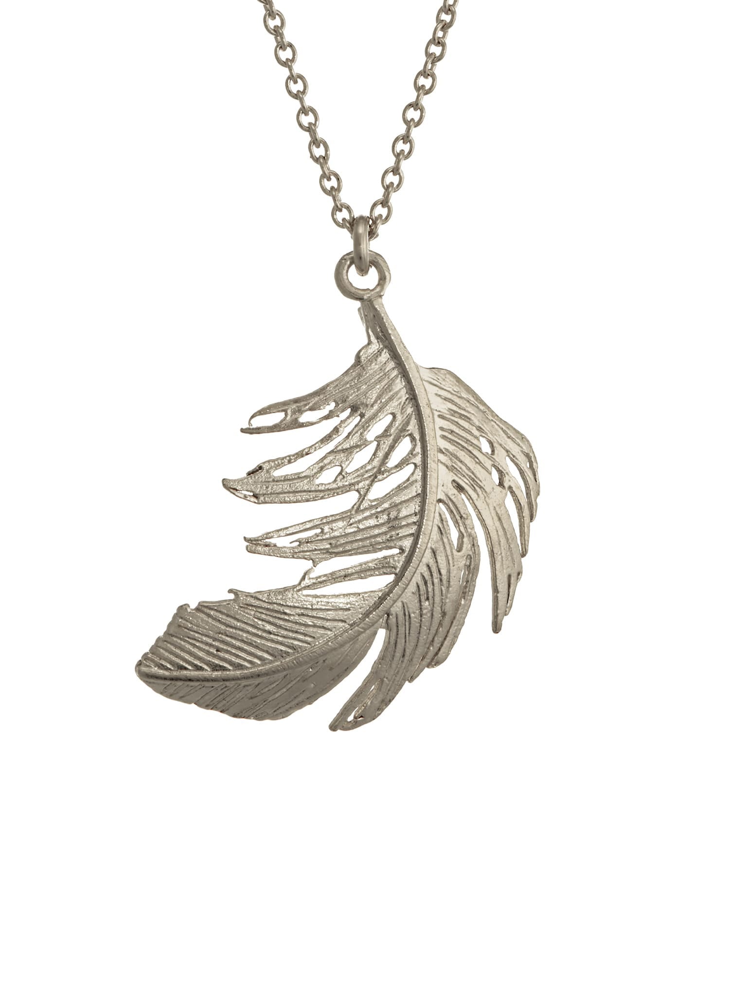 Big Feather Necklace - image 7 | silver