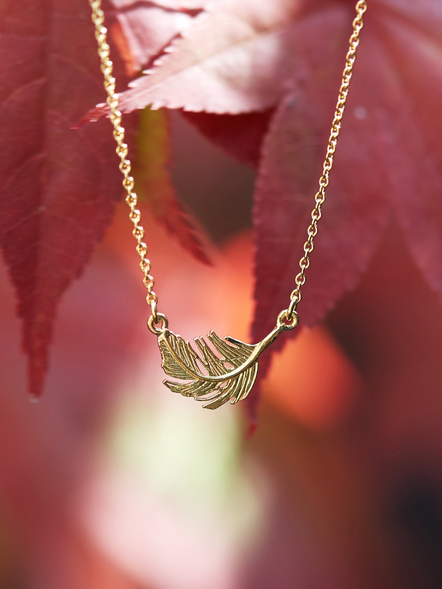 Little Feather Inline Necklace - image 4