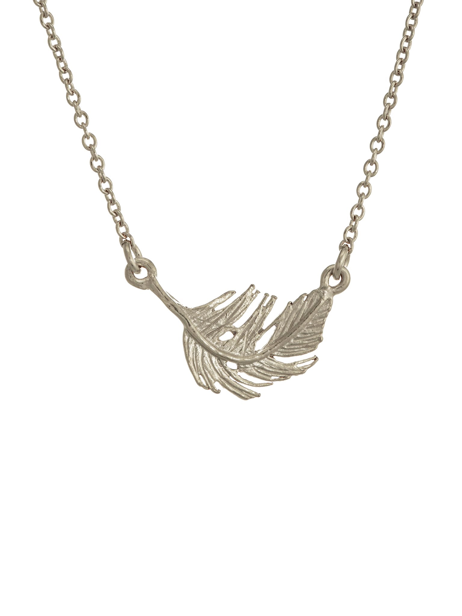 Little Feather Inline Necklace - image 7 | silver