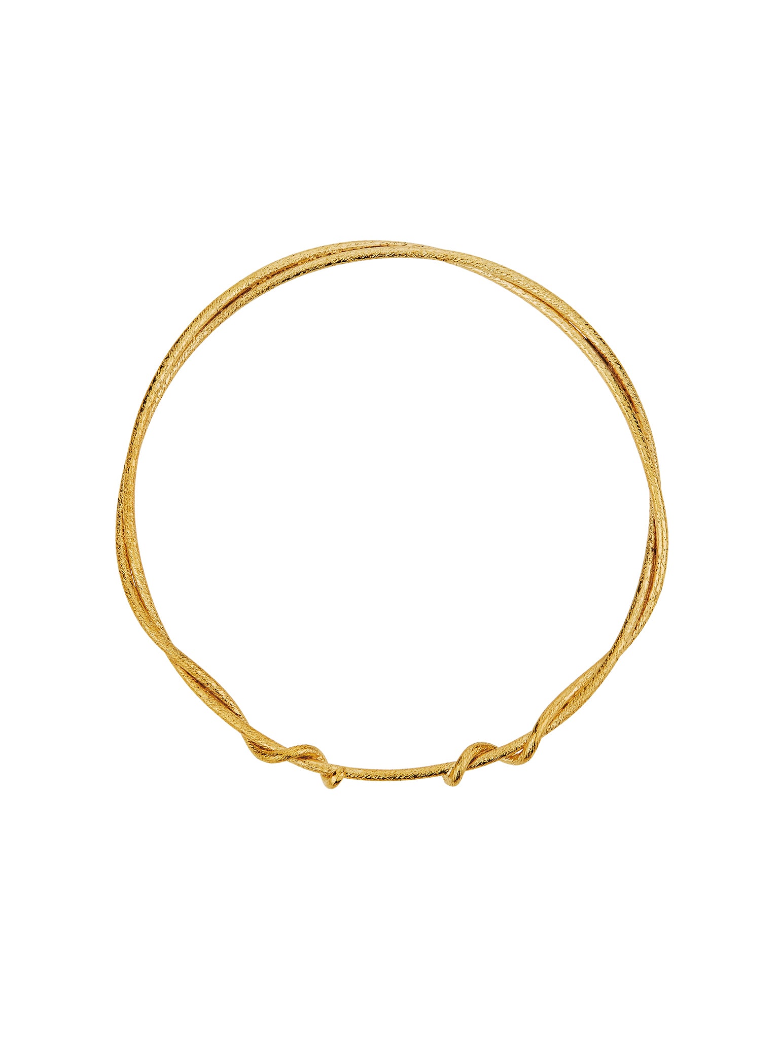 Twist Bangle - image 1 | gold plate