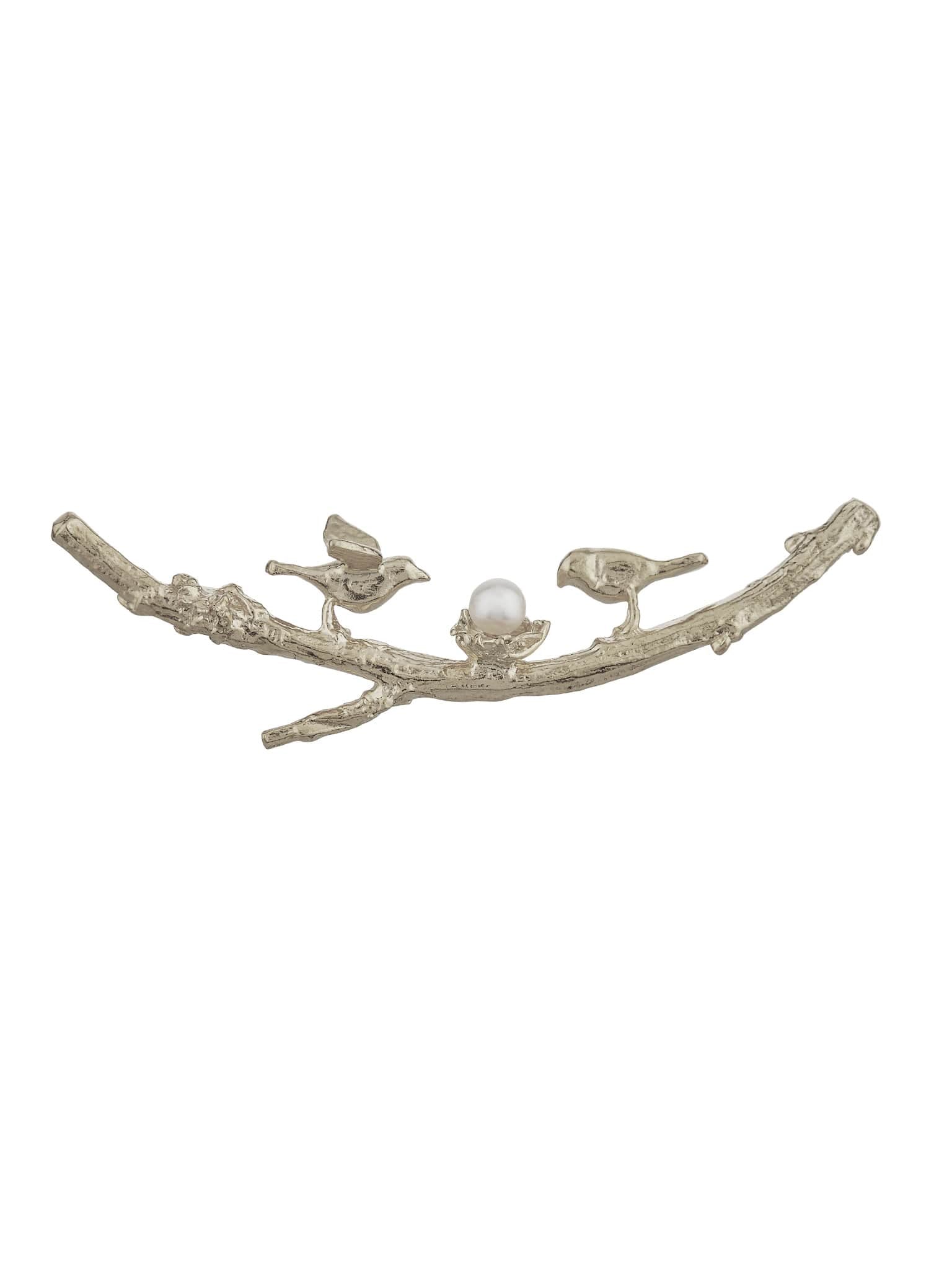 Two Birds on a Branch Brooch - image 4 | silver
