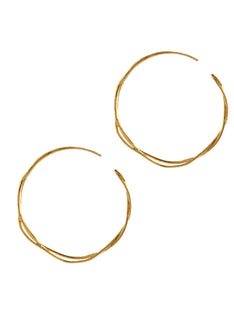 Fine Twist Hoop Earrings