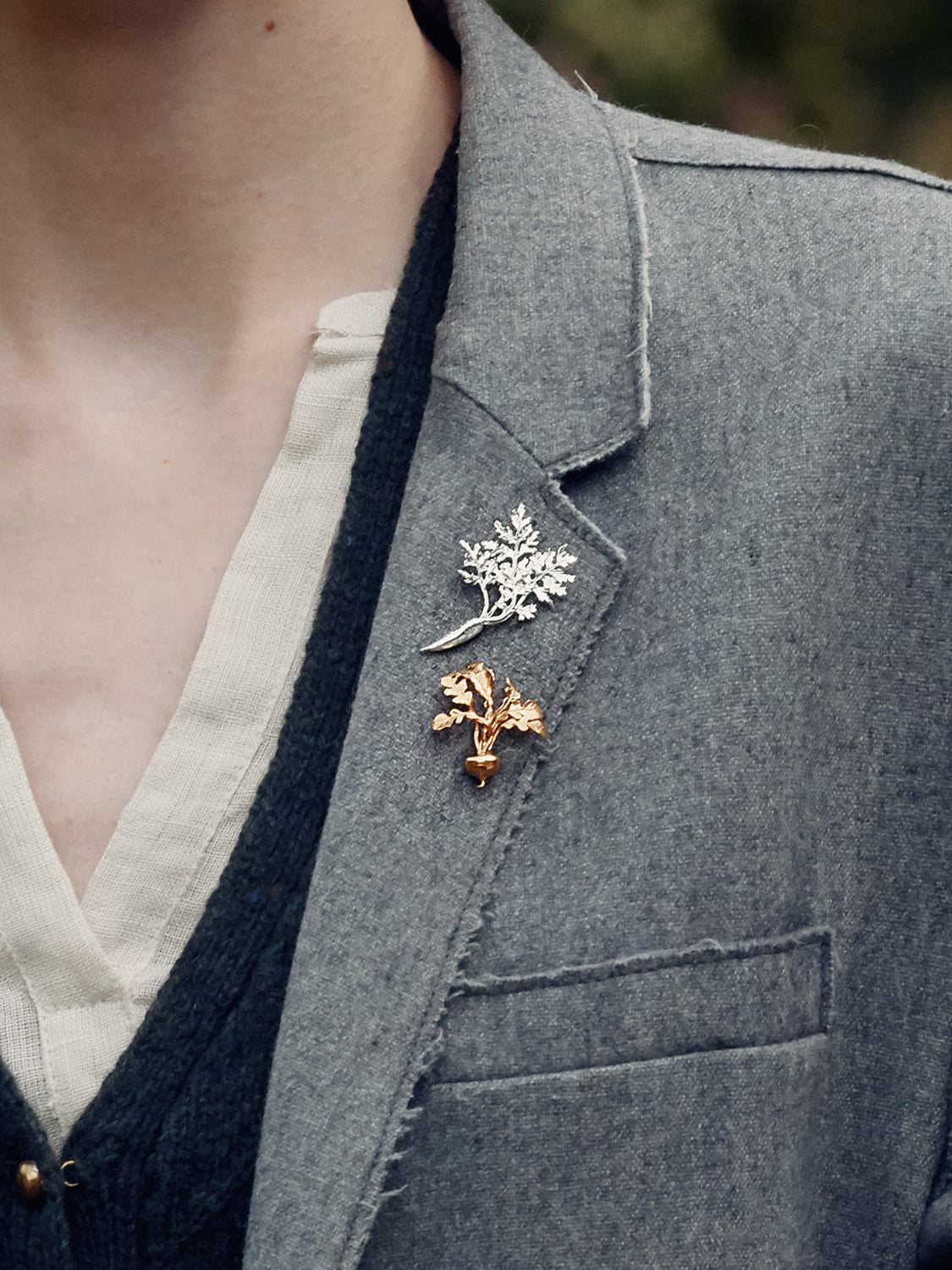 Leafy Carrot Pin Brooch - image 4
