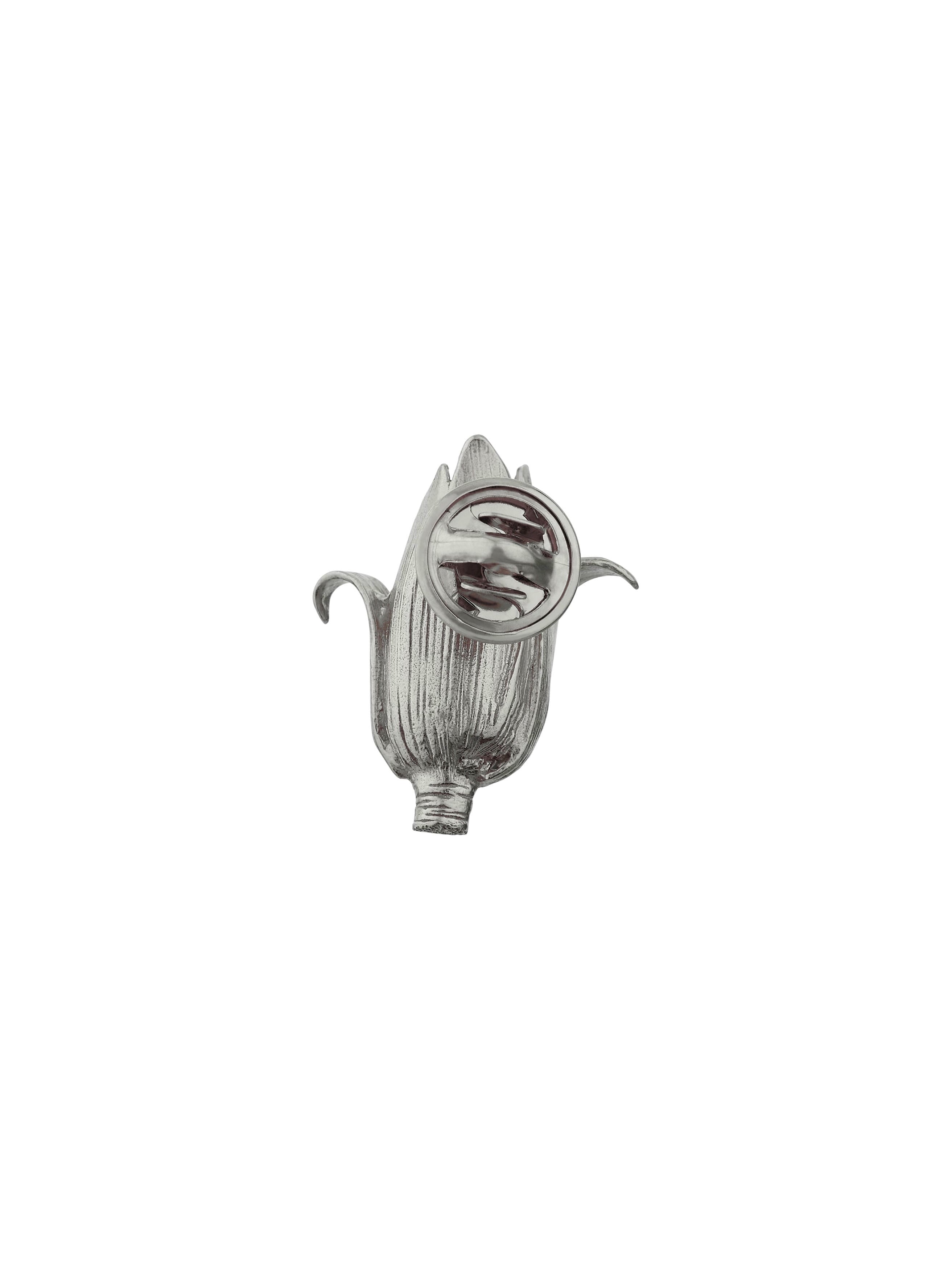 Juicy Corn on the Cob Pin Brooch - image 6 | silver