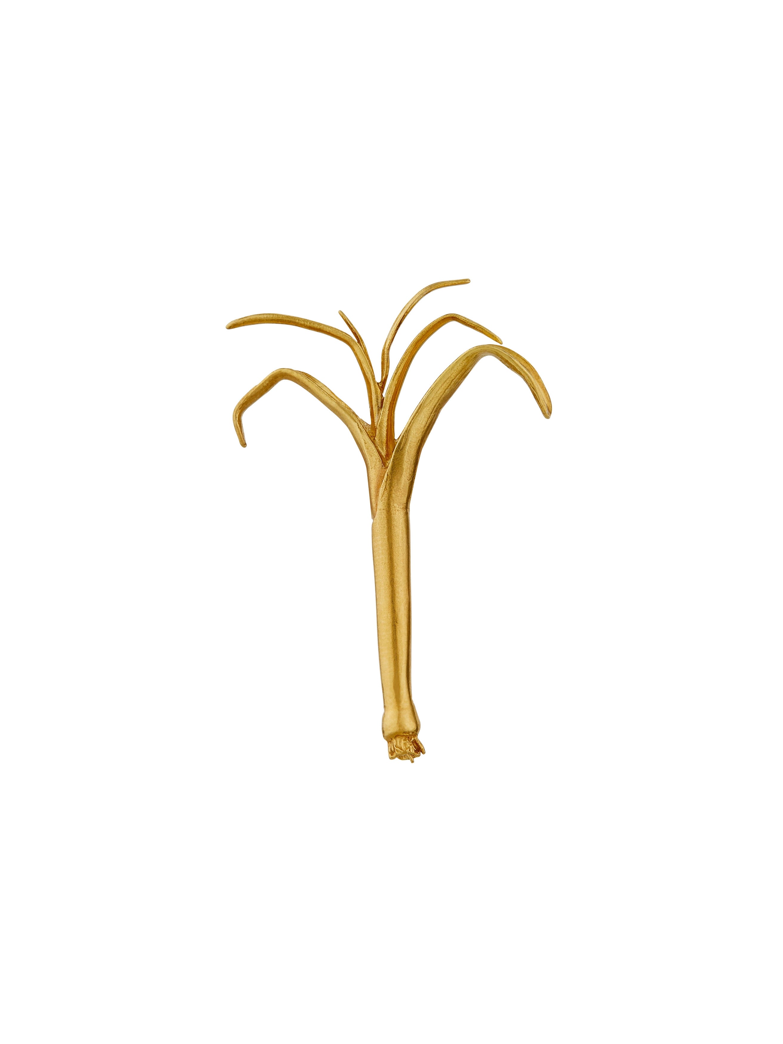 Leek Pin Brooch - image 1 | gold plate