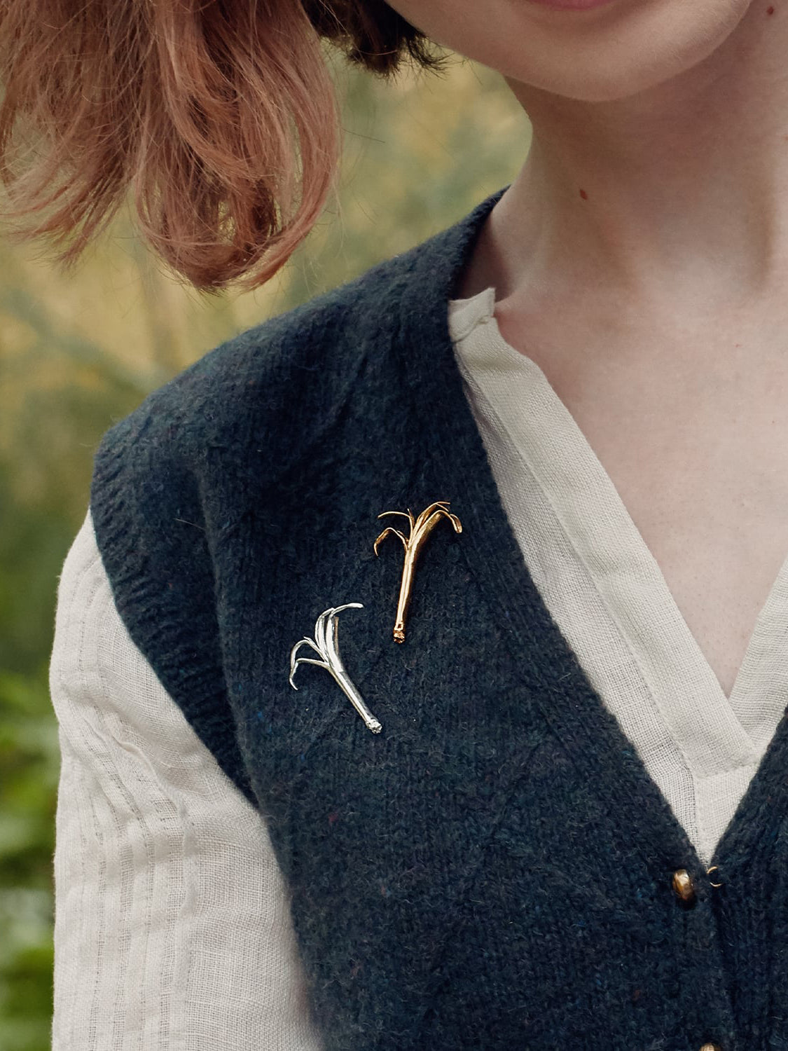 Leek Pin Brooch - image 4