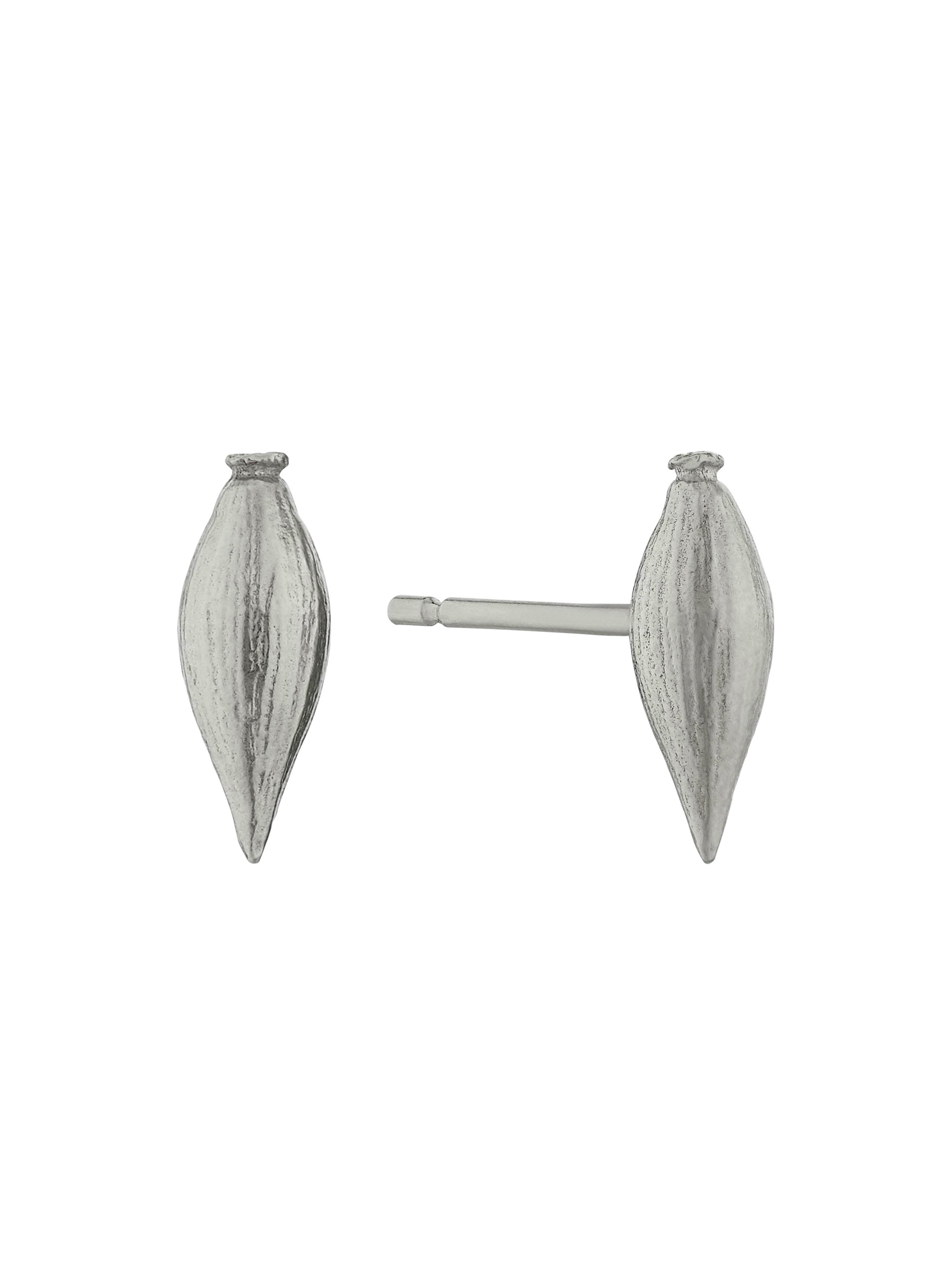 Shallot Stud Earrings - image 4 | silver