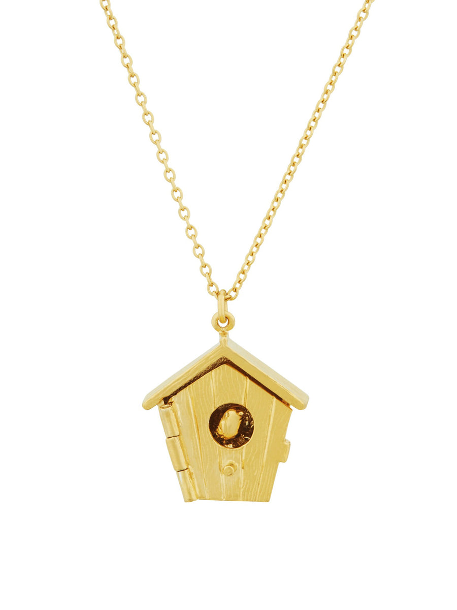 Nesting Birdhouse Necklace