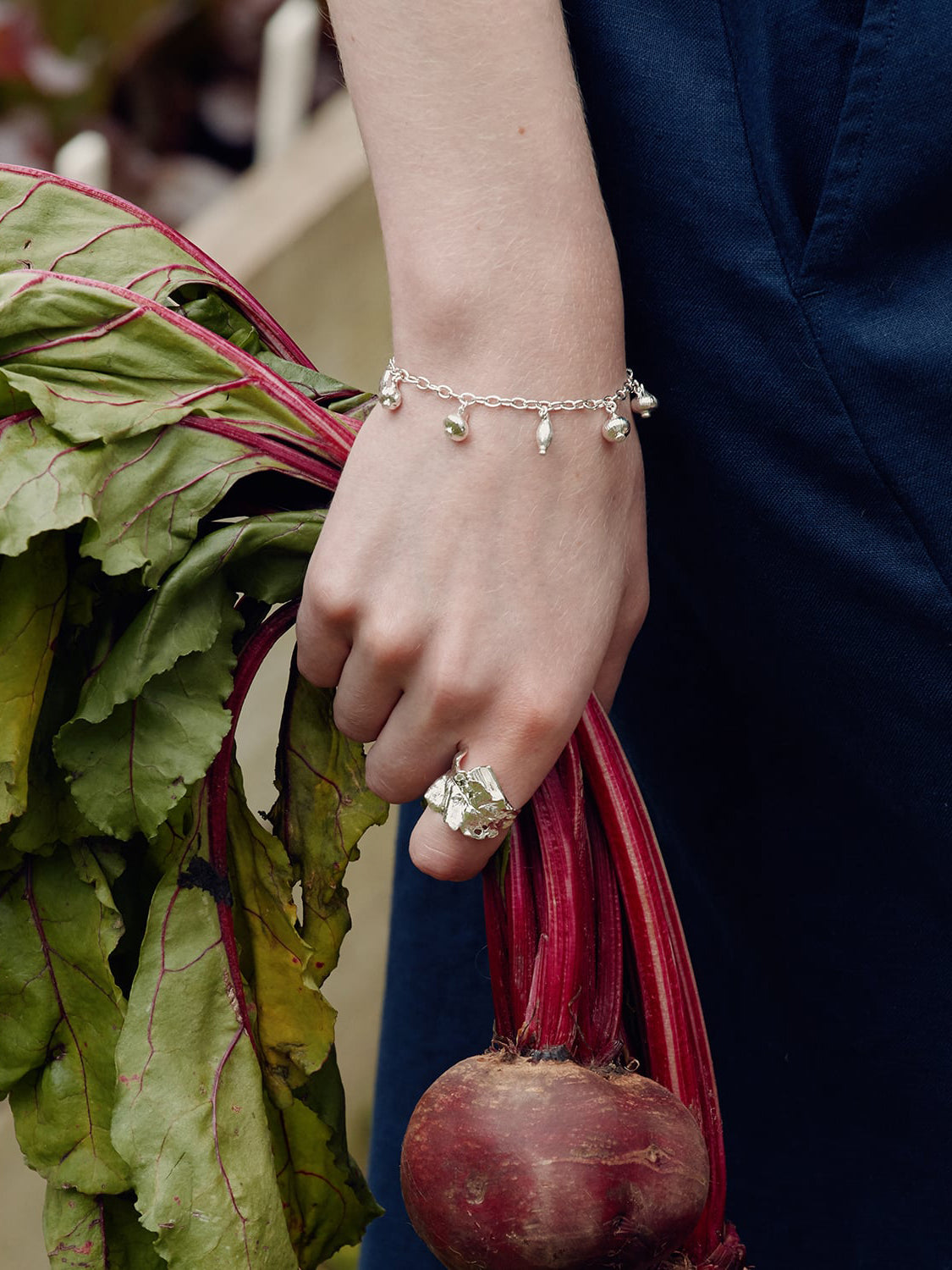 Wrapped Chard Leaf Ring - image 4